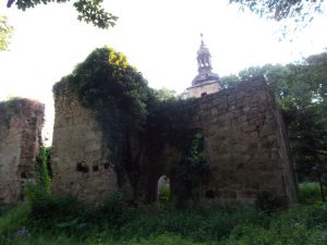 Stare ruiny świątyni - Nowy Kościół niedaleko Świerzwawy