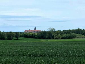 Klasztor cystersów w Lubiążu. Widok z Lasu Jadwigi.