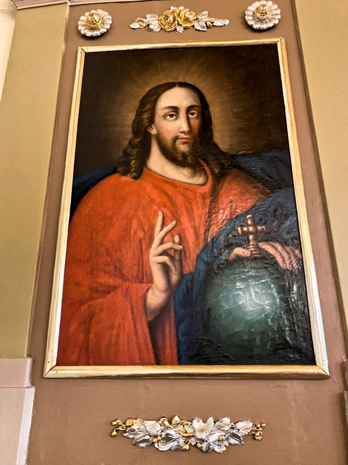 Obraz Jezusa w kościele Jerzego W Bokówku. 