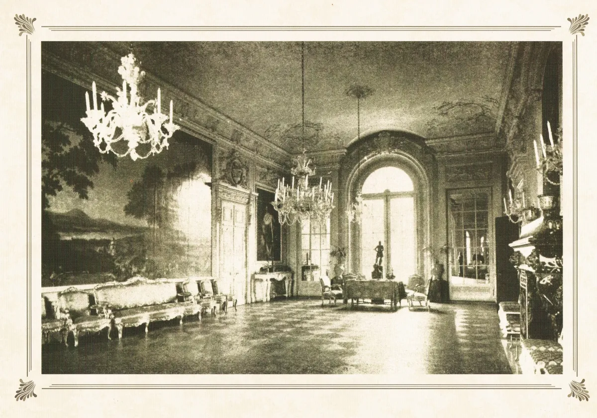 Wnętrze pałacu w Brzegu Dolnym. 